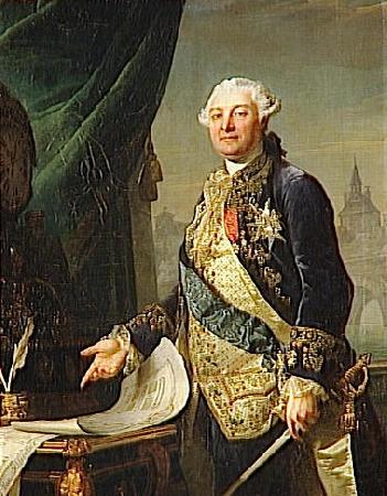 Jean-Laurent Mosnier Portrait of Baron de Breteuil Norge oil painting art